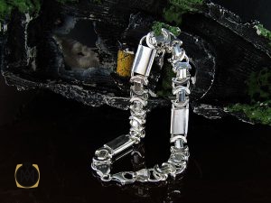 00 دستنبد نقره 21 سانتی درشت مردانه - کد 10002 - تصویر 6