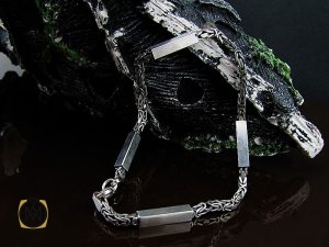 00 دستنبد نقره مردانه 22 سانتی درشت - کد 10003 - تصویر 6