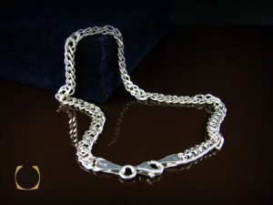 00 دستنبد نقره 23 سانتی مردانه - کد 10015 - تصویر 6