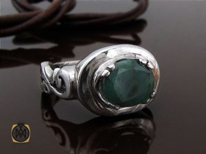 00 انگشتر زمرد طرح صفوی مردانه - کد 8695 - تصویر 6