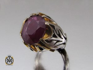 00 انگشتر یاقوت سرخ آفریقایی مردانه اصل - کد 8697 - تصویر 6