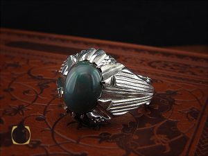 00 انگشتر اپال مردانه اصل خوش رنگ- کد 8704 - تصویر 6
