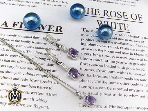 سرویس آمتیست زنانه طرح آیسان - کد 7104 - تصویر 7