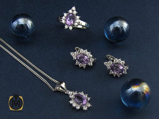 سرویس آمتیست زنانه طرح آروشا - کد 7105 - تصویر 10