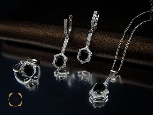 00 سرویس یاقوت کبود زنانه طرح ستاره - کد 7115 - تصویر 10