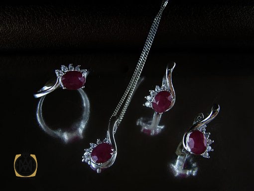 سرویس یاقوت سرخ زنانه طرح مارینا - کد 7117 - تصویر 10