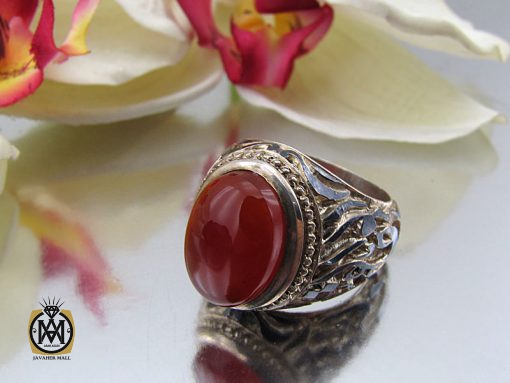 انگشتر مردانه عقیق یمن اصل نقره - کد 8756 - تصویر 6