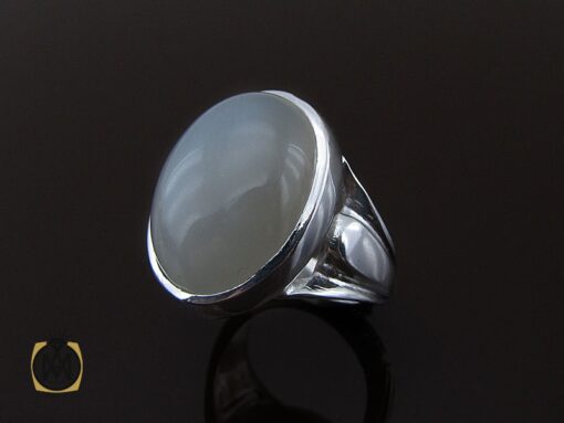 انگشتر مون استون مردانه مرغوب دست ساز - کد 8758 - تصویر 6