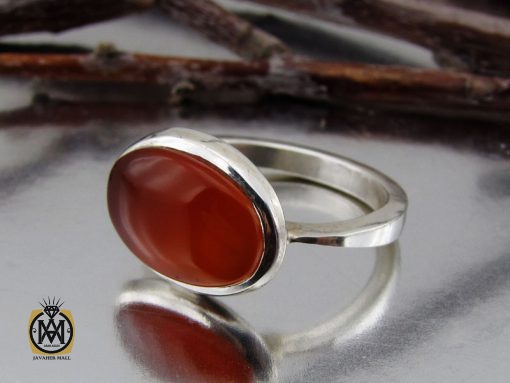 انگشتر عقیق یمن شزف الشمس مردانه دست ساز - کد 8759 - تصویر 6