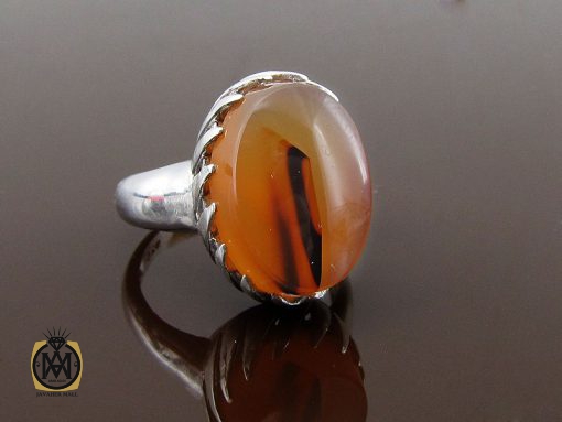 انگشتر عقیق یمن مردانه - کد 8608 - تصویر 6