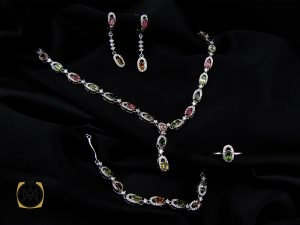 00 سرویس تورمالین زنانه طرح ساتیا - 7127 - تصویر 7