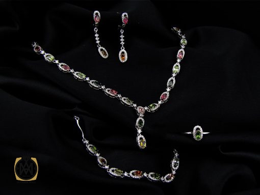 سرویس تورمالین زنانه طرح ساتیا - 7127 - تصویر 7