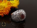 انگشتر عقیق یمن مردانه - کد 8620 - تصویر 6