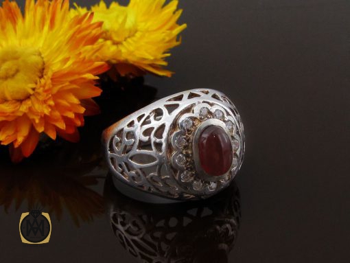 انگشتر عقیق یمن مردانه - کد 8620 - تصویر 6