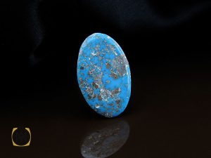 00 نگین فیروزه نیشابوری درشت و خوش رنگ - کد 9030 - تصویر 5