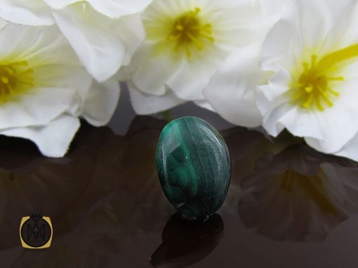 نگین تک مالاکیت خوش رنگ - کد 9032 - تصویر 5