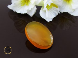 00 نگین تک عقیق زرد شرف الشمس درشت – کد 9050 - تصویر 5