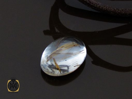 00 نگین تک کوارتز رُتایل خوش رنگ - کد 9055 - تصویر 5
