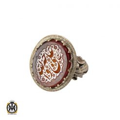 انگشتر عقیق یمن مردانه با حکاکی علی وجه الله استاد حیدر - کد 8594 انگشتر عقیق یمن مردانه با حکاکی علی وجه الله استاد حیدر - کد 8594