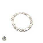 1 دستنبد نقره 21 سانتی درشت مردانه - کد 10002