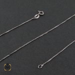 زنجیر نقره ونیزی 45 سانتی زنانه ایتالیایی - کد 10006