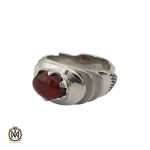 انگشتر عقیق یمن طرح صفوی مردانه - کد 8696