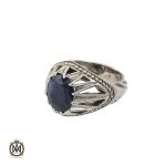 انگشتر یاقوت کبود آفریقایی مردانه - کد 8700