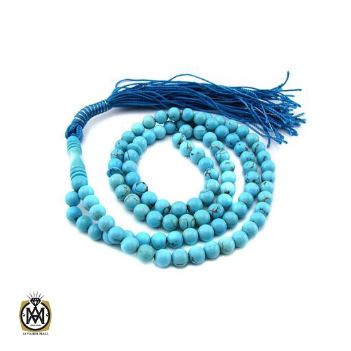 1 تسبیح فیروزه مصری 101 دانه فاخر و ارزشمند - کد 4119 - تصویر 1