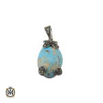 1 مدال فیروزه نیشابوری و مارکازیت زنانه طرح آسمان - کد 3146