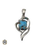 مدال فیروزه نیشابوری زنانه طرح پادینا - کد 3155