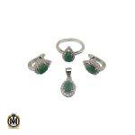 سرویس زمرد اصل زنانه طرح شادان - کد 7110