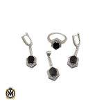 1 سرویس یاقوت کبود زنانه طرح ستاره - کد 7115