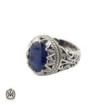 1 انگشتر یاقوت کبود مردانه دست ساز – کد 8777