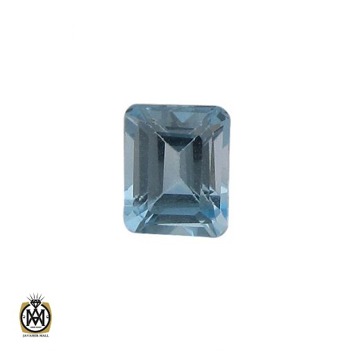 1 نگین تک توپاز آبی شفاف و مرغوب - کد 9038 - تصویر 1