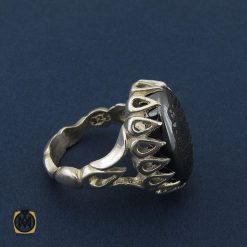 انگشتر حیدید سینی مردانه با حکاکی ان الله بالغ امره - کد 8639 انگشتر حیدید سینی مردانه با حکاکی ان الله بالغ امره - کد 8639