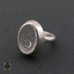 2 انگشتر در نجف با حکاکی یا علی استاد رائف - کد 8593 - تصویر 2