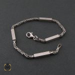 2 دستنبد نقره مردانه 22 سانتی درشت - کد 10003 - تصویر 2