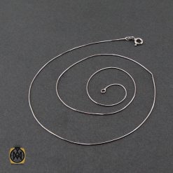 زنجیر نقره طرح امگا 45 سانتی زنانه – کد 10009 زنجیر نقره طرح امگا 45 سانتی زنانه – کد 10009