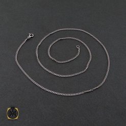 زنجیر نقره زنانه طرح جذاب 45 سانتی – کد 10012 زنجیر نقره زنانه طرح جذاب 45 سانتی – کد 10012