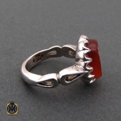 انگشتر عقیق یمن با حکاکی یا اباعبدالله الحسین مردانه - کد 8661 انگشتر عقیق یمن با حکاکی یا اباعبدالله الحسین مردانه - کد 8661