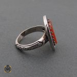 2 انگشتر عقیق یمن با حکاکی هو الحی القیوم - کد 8663 - تصویر 3