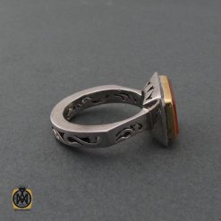 انگشتر عقیق یمن مردانه با حکاکی این بقیه الله - کد 8667 انگشتر عقیق یمن مردانه با حکاکی این بقیه الله - کد 8667