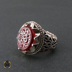 انگشتر عقیق یمن مردانه با حکاکی محمد نبی الرحمه استاد حیدر - کد 8599 انگشتر عقیق یمن مردانه با حکاکی محمد نبی الرحمه استاد حیدر - کد 8599
