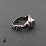 2 انگشتر زمرد طرح صفوی مردانه - کد 8695 - تصویر 2