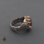 2 انگشتر یاقوت سرخ آفریقایی مردانه اصل - کد 8697 - تصویر 2
