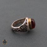 انگشتر عقیق یمن مردانه لوکس - کد 8708 - تصویر 2