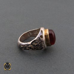 انگشتر عقیق یمن مردانه لوکس - کد 8708 انگشتر عقیق یمن مردانه لوکس - کد 8708