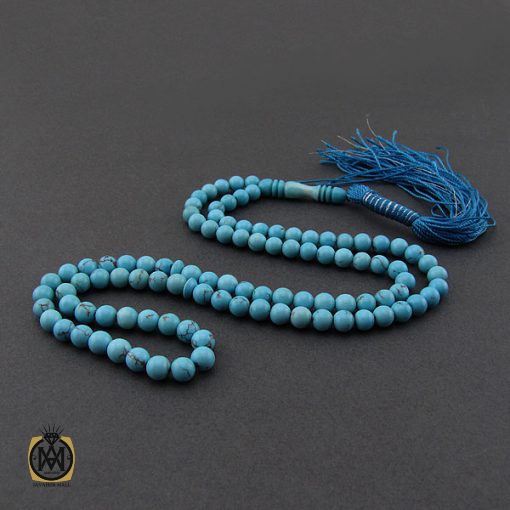 2 تسبیح فیروزه مصری 101 دانه فاخر و ارزشمند - کد 4119 - تصویر 2