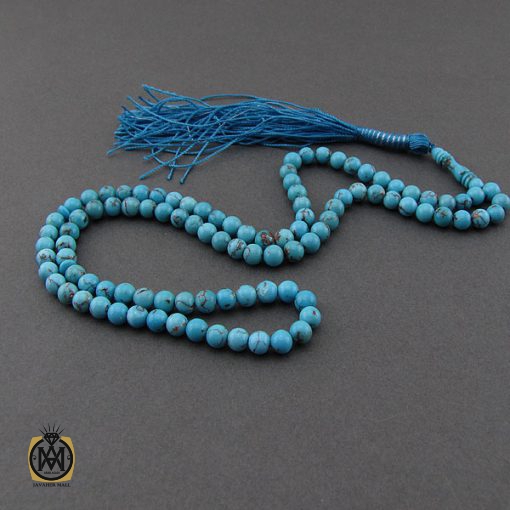 تسبیح فیروزه مصری 101 دانه فاخر - کد 4120 - تصویر 2