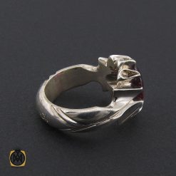 انگشتر یاقوت سرخ آفریقایی مردانه هنر دست استاد باقرزاده - کد 8731 انگشتر یاقوت سرخ آفریقایی مردانه هنر دست استاد باقرزاده - کد 8731